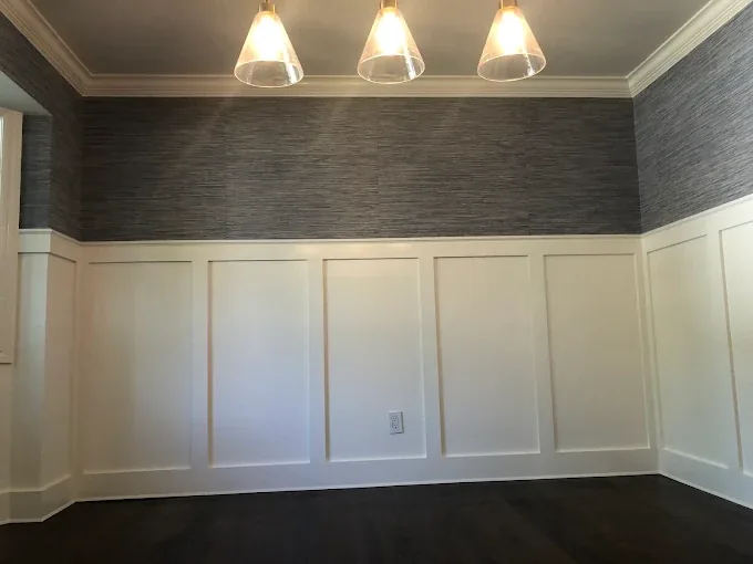 Custom dining room decorative wall paneling